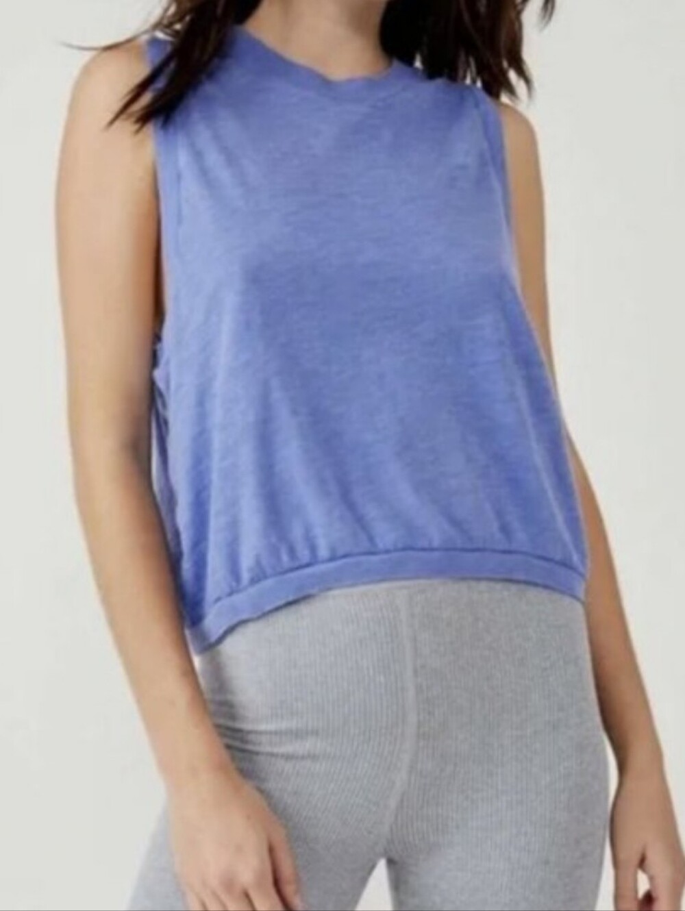 Free People Movement Mosaic Blue Tank